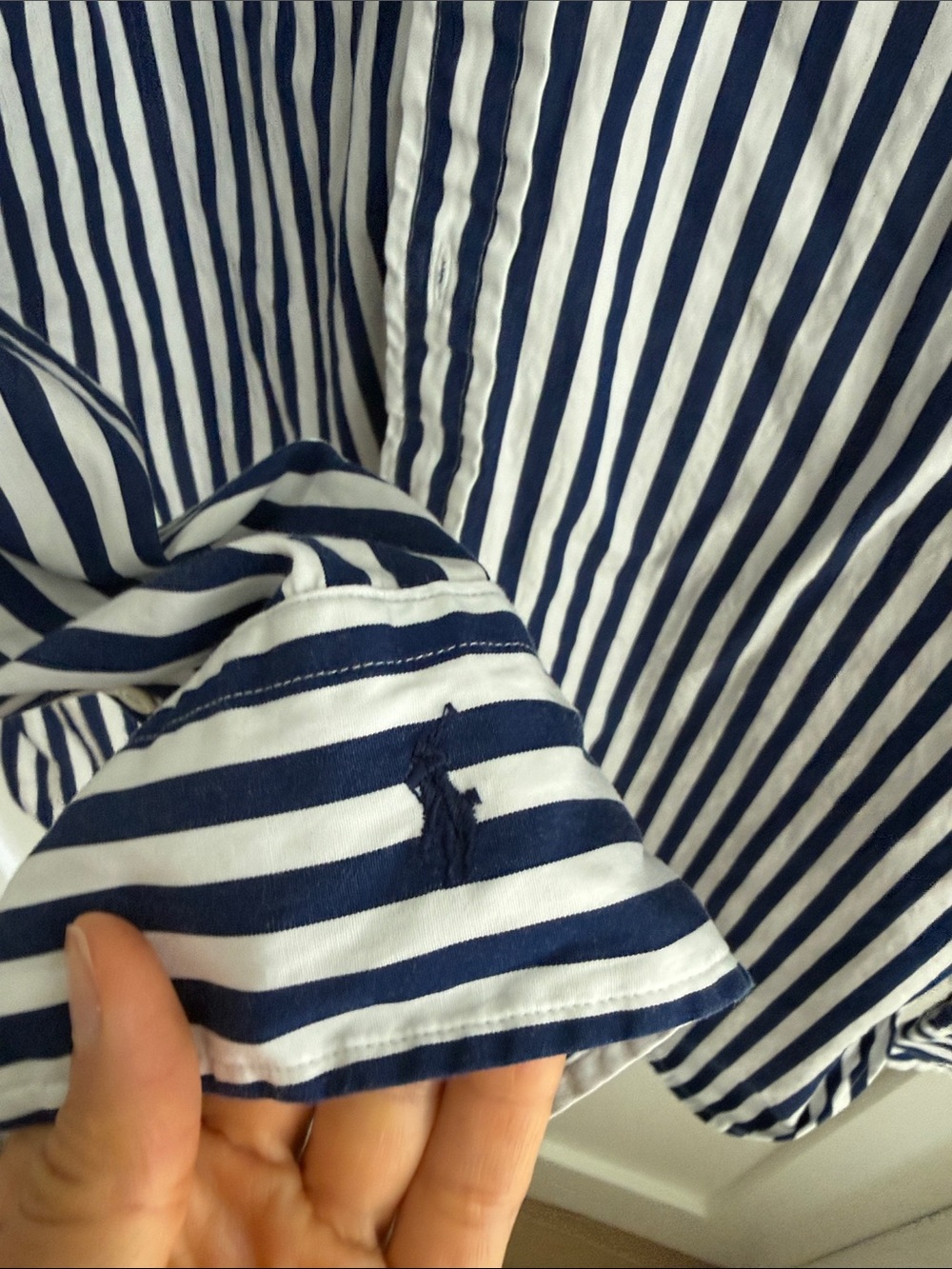 Polo Ralph Lauren oversized stripe button down shirt - Picture 5 of 6
